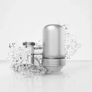 Kitchen Faucet Water Purifier 304 Stainless Steel Body Activated Carbon Filter Manual Faucet Mounted for Household Use Removes