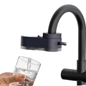 Kitchen Faucet Water Purifier Plastic Mounted Tap Water Filter with Flushing Feature for Household RV Use Manual Powered