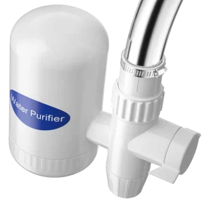 Kitchen Mini Portable Ceramic Activated Carbon Faucet Water Purifier Filter Housing with Filter