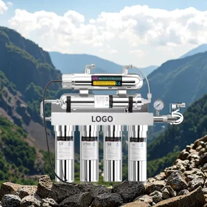 Kitchen Sink Stainless Steel Electric UV Water Purifier UF Water Filter Bacteria Elimination Tankless Home System