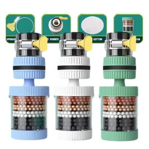 Kitchen Sink Water Filter Faucet with TPR Removable Washable Six-Layer Filter