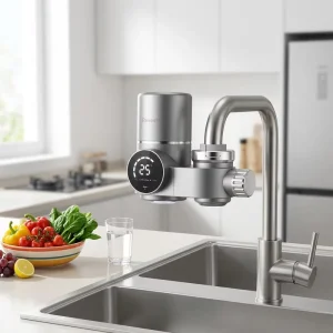 Kitchen Smart Display Faucet Water Filter with UV Anti Scale Removal Chlorine Bacteria Softener Tap Water Filter Faucet