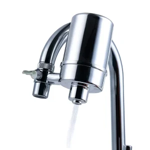 Kitchen Use Faucet Water Filter with Multi stages Purification ABS Housing Chrome Plated Material