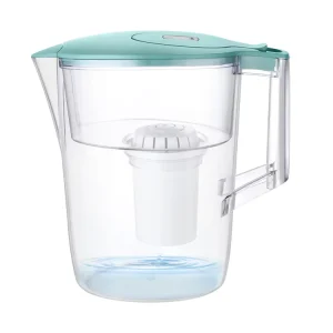 Kitchen Water Filter Jug 2.4L Activated Carbon Water Purifier Pitcher Improve Tap Water Taste Reduce Chlorine & Sediment