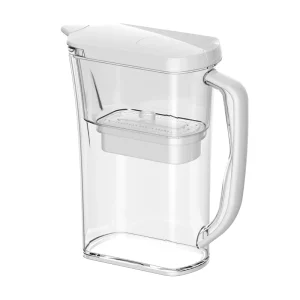 Kitchen Water Filter Pitcher Carbon Fiber Ionzier Hydrogen Water Jug Reduce Chlorine & Enhance Minerals(no Timer on Top)