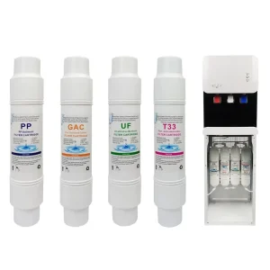 Korea Style 10 Inch Plug-in PP GAC CTO RO T33 GAC Activated Carbon Filter Cartridge Water Filtration