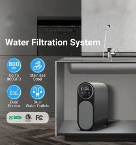LCD Display Countertop 800 GPD Tankless RO Water Purifier with Real-Time TDS Monitor, 5-6 Stage