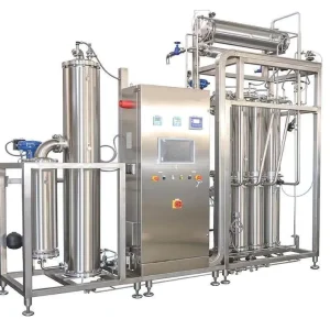 LD500-4 Multi-Effect Distilled Water Machine 0.1-8 T/H Tubular Raw Water Treatment Equipment Water for Injection