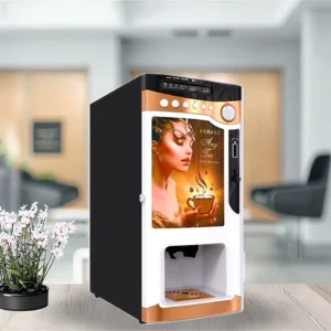 LE303V Coin Operated Coffee Vending Machine With Auto Cup Dispenser With 3 Type of Drinks