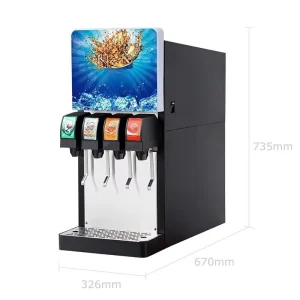 LEF-3/5 12-Liter Stainless Steel Bulk Drink Dispenser with Touch Control for Sports Stadiums
