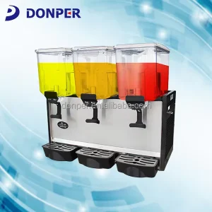 LP15x3 3-Bowl Agitator Cold Drink Dispenser 15L x 3 Capacity 220V 4.0A 50Hz