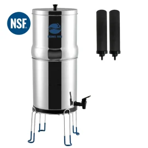 LT-2.25A NSF Certificate Gravity-Fed Water Filter System Stainless Steel Water Purifier System for Home and Outdoor