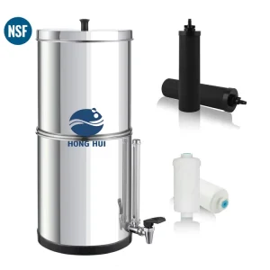LT-2.25B NSF/ANSI 42 and 372 Stainless Steel Gravity-Fed Water Filter System Removes Fluoride and Chlorine