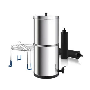 LT-2.25B NSF Certified Stainless Steel Manual Gravity Fed RV and Outdoor Water Filter System