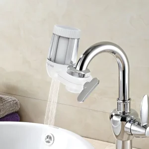 [LT H2 BWB] Long Lasting Faucet Water Filter System with Brush and Back Wash Function