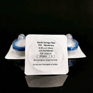 Lab Bio filtraction High Flow Filter PES Membrane 0.22 0.45 Micron 33mm Syringe Filter