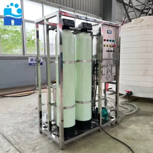 Laboratory Analysis Cleaning Water Low TDS 500 LPH Deionized Reverse Osmosis Plant