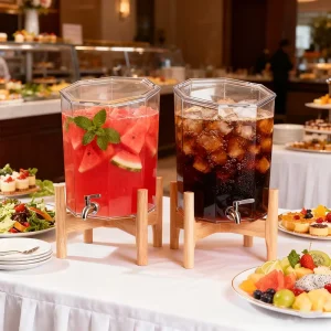 Large Capacity 12L PC Drink Dispenser with Faucet for Cold Juice Fruit Tea Cola Lemon Water Commercial Hotel Use