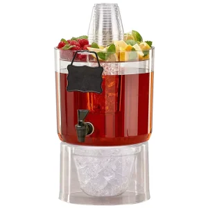 Large Capacity Plastic Beverage Dispenser for Party