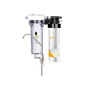 Large-Flow Manual or Electric Activated Carbon Water Prefilter for Home, Outdoor, Car, RV and Shower Use