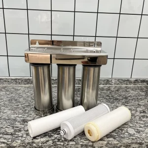 Large Flow Pre Filter Stainless Steel Filter Housing Under Sink 3 Stage Water Filter System Uf Water Purifier for Home Drinking