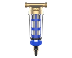 Large Flow Pre Water Filter 100 Micron Mesh Spin Sediment Front Pre Filters Whole House Pure Brass Household
