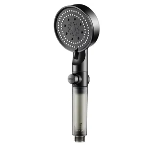Large Panel Five Setting Universal Shower Set Water Purification ABS Pressurized Filter Shower Head for Home Hotel Bathrooms