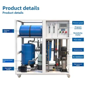 Large-Scale Commercial Industrial Reverse Osmosis Water Purification and Treatment System with Pressure Tank