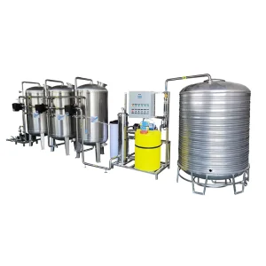Large Scale Industrial Water Purification Machine System Filtering Equipment Sand Filter Carbon Filter Softener Uv System