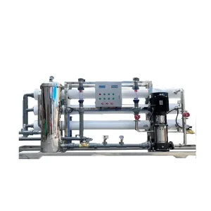 Large Scale Reverse Osmosis Water Treatment Machinery 0.25T 100Tons Capacity 220V Pump Motor PLC Core Components 1 Year Warranty