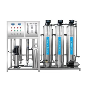 Large scale Single Stage Reverse Osmosis Industrial Laboratory Ultra Pure Water Equipment 1 Year 2000L Hour Productivity