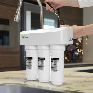 Level 5 Reverse Osmosis Manual Water Filter System Home Use Self Cleaning Tap Water Purifier Wall Mounted Countertop
