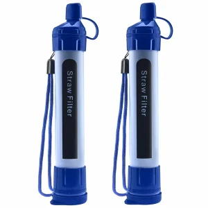 Lightweight Portable Outdoor Survival Water Filter Purifier Straw for Camping Hiking