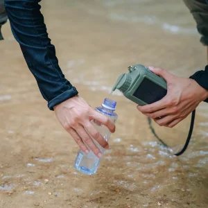 Lightweight Portable Water Filter and Purifier for Emergency Use, Backpacking, and Safe Drinking Water
