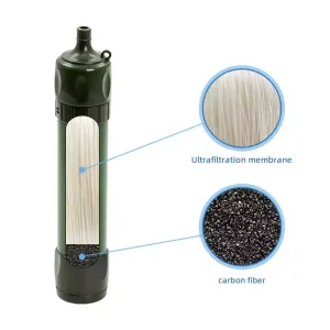 Lightweight Portable Water Purifier Filter Straw for Camping Hiking Emergency Survival