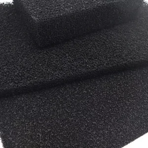 Liquid Filter Mesh Polyester Activated Carbon Honeycomb Hole Shape 3 50mm Thickness 25% Filter Rating Customized Size 2m