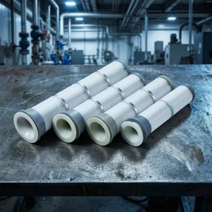 Long Pleated Top Mount Dust Filter Cartridge Polyester Flange Filter for Cement Silo Dust Collector