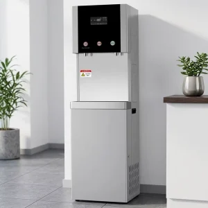 Low-Noise Freestanding Stainless Steel Hot and Cold Water Dispenser for Commercial Hotel and Office Use