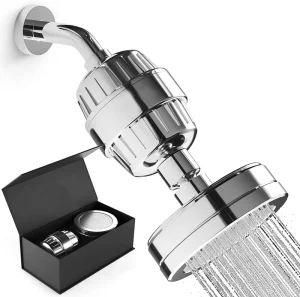 Luxury Filtered Shower Head Set 15 20 Stages Shower Filter for Hard Water Removes Chlorine Harmful Showerhead Filter