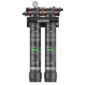 M P4 A400 Commercial 2 Stage Water Filter Making Machine PP+ACF Whole House Water Filter Cartridge Carbon Fiber