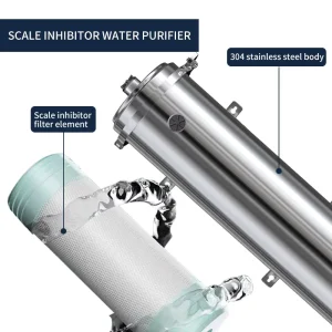 MG-5000L/H Manual Whole House Water Filter 304 Stainless Steel 5000L/H Anti-Scale Purifier No Electricity Removes Sand Garage