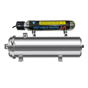 MS-89-1000K 1000L/H Household UF Water Filter with UV Lamp, Self-Cleaning, 304 Stainless Steel, US/UK Plug