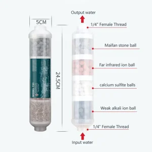 Maifan Stone Alkaline Mineral Filter Cartridge Ceramic Ball 4-in-1 Mineral Water Filter Cartridge