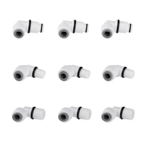 Male Elbow with O-Ring RO Push-Fit Fitting for Outdoor Water Filter Purifier System POM Material