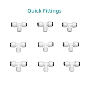 Male Straight Water Fitting for RO Water Filtration System POM Material