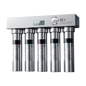 Manual 304 Stainless Steel UF Water Purifier, Countertop or Wall Mounted, for Commercial and Household Use