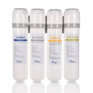 Manual Activated Carbon Inline Water Cooler Filter Post-Carbon Under-Sink Filter for Household Use