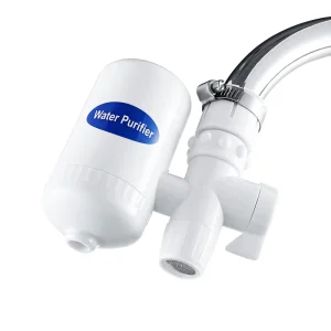 Manual Ceramic 3 Stage Self Cleaning Inline Water Filter with 50 GPD Flow Rate for Household Use