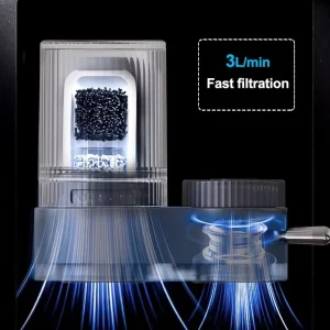 Manual Faucet Water Purifier Ceramic Activated Carbon Filter 3 L/min