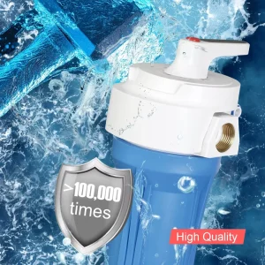 Manual Home Drinking Water Pre Filter System Easy Housing PP Canister Cartridge 0.5 Micron 400 GPD Limescale Remover Outdoor